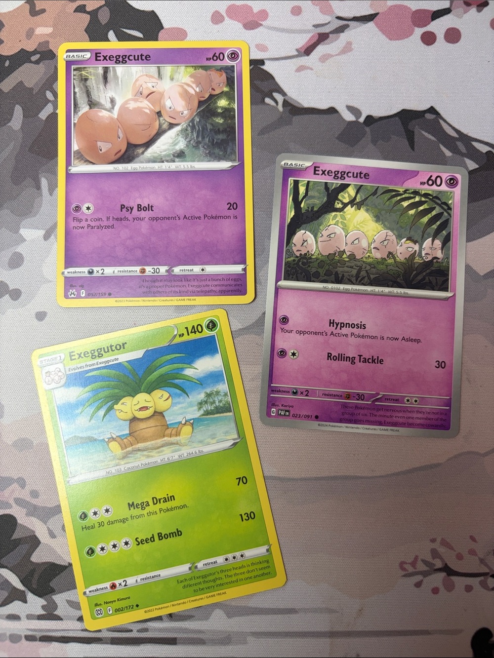 Exeggcute & Exeggutor Evolution Lot | 3 Pokémon Cards | ✨5/$25✨